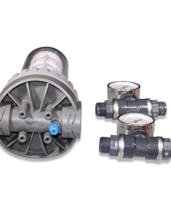 Water filter 3/4" standard w/connection material & manometer